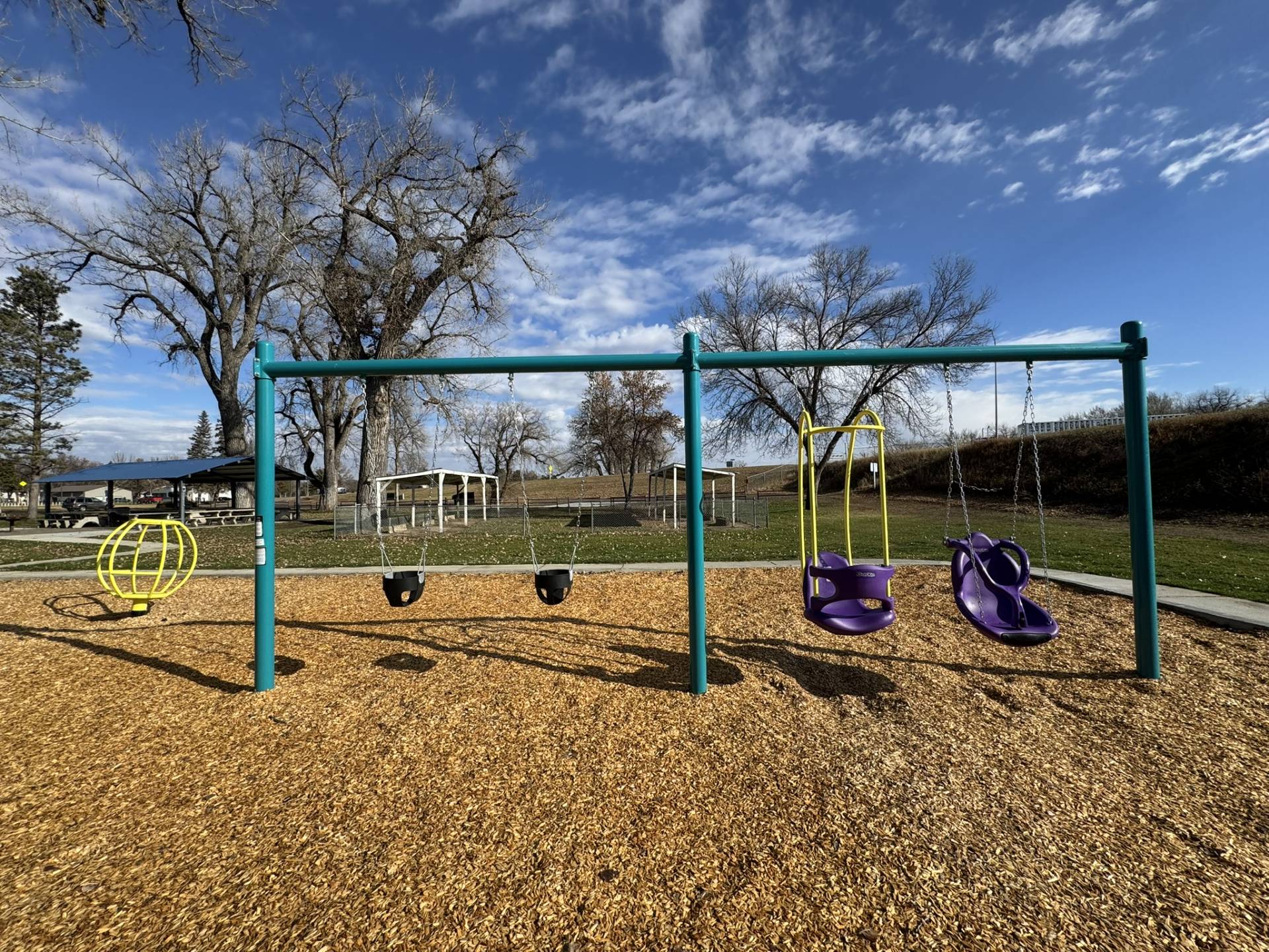 New swings for all ages.